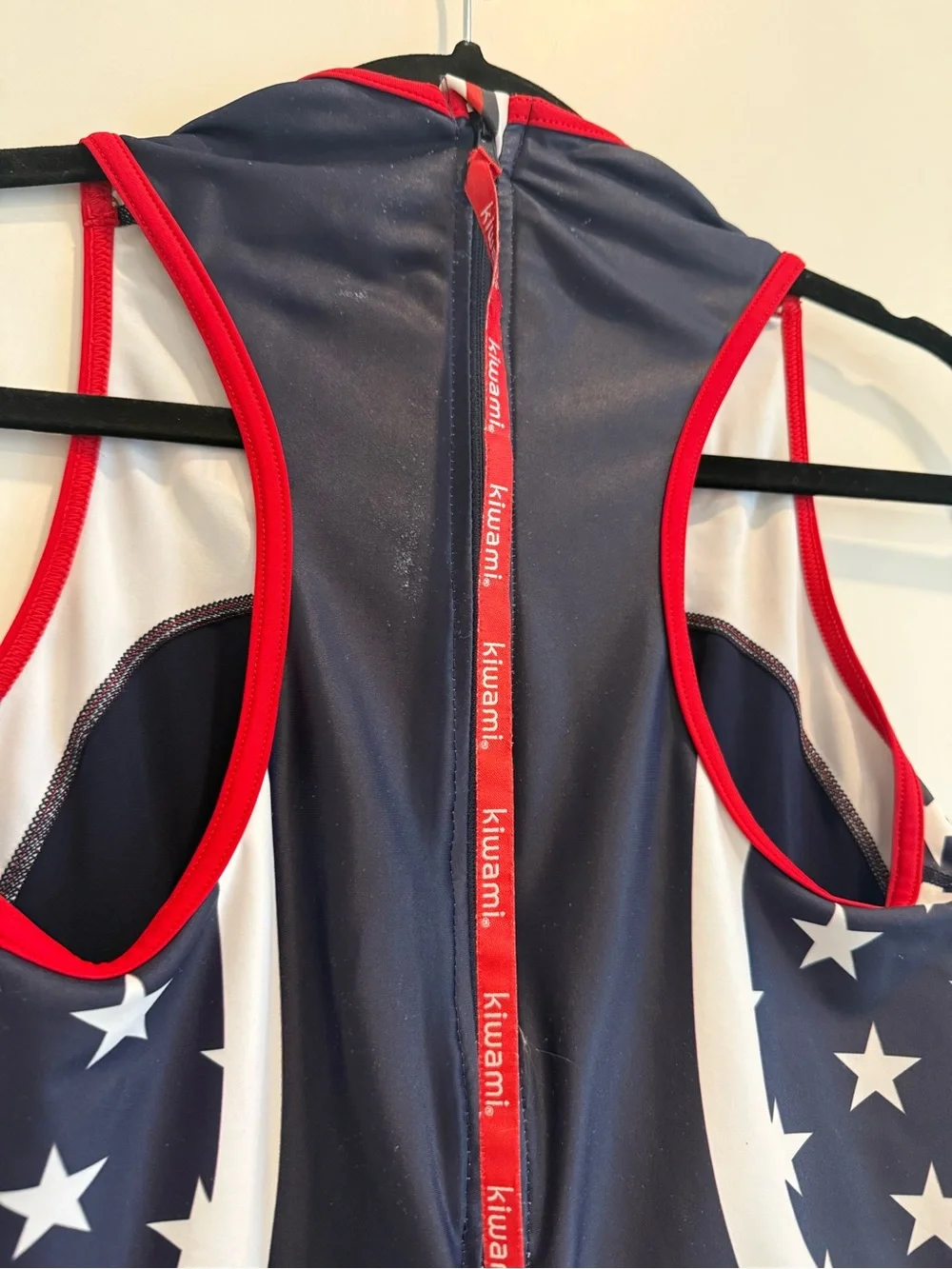 Kiwami USA Red, White & Blue Triathlon Suit Size Large